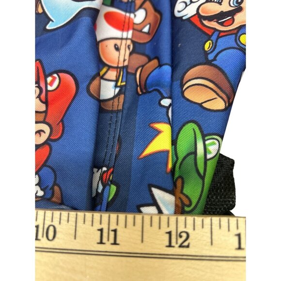 Super Mario Print Backpack With Padded Straps & Front Zipper Pocket - Picture 8 of 8